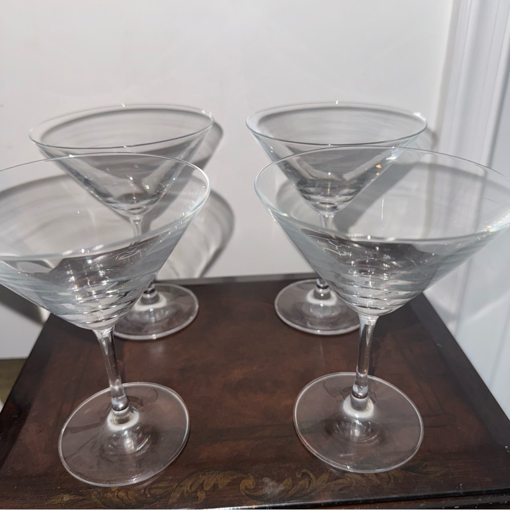 Schott Zwiesel Set of 4 Designer Martini Cocktail Glasses Crystal Barware